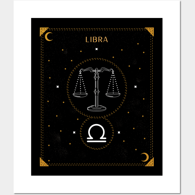 Libra | Astrology Zodiac Sign Design Wall Art by The Witch's Life